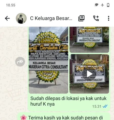 Pengiriman Papan Bunga Duka Abiansemal